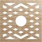 Ekena Millwork Chevron Wood Fretwork Pierced Ceiling Medallion, Red Oak, 20"OD x 5 1/8"ID x 3/8"T CMWP20X20X0375CHRO - alternate 1